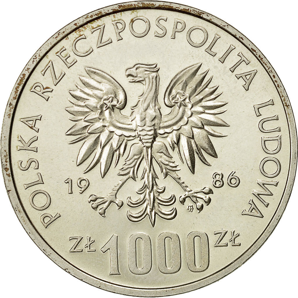 Monnaie, Pologne, 1000 Zlotych, 1986, Warsaw, FDC, Argent, KM:Pr546