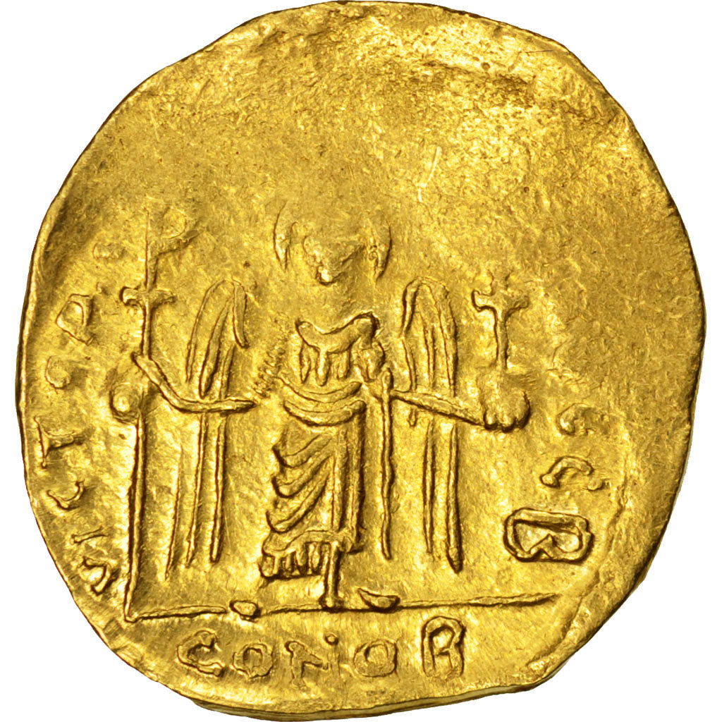 Phocas 602-610, Solidus, Constantinople, EF(40-45), Gold, 4.30