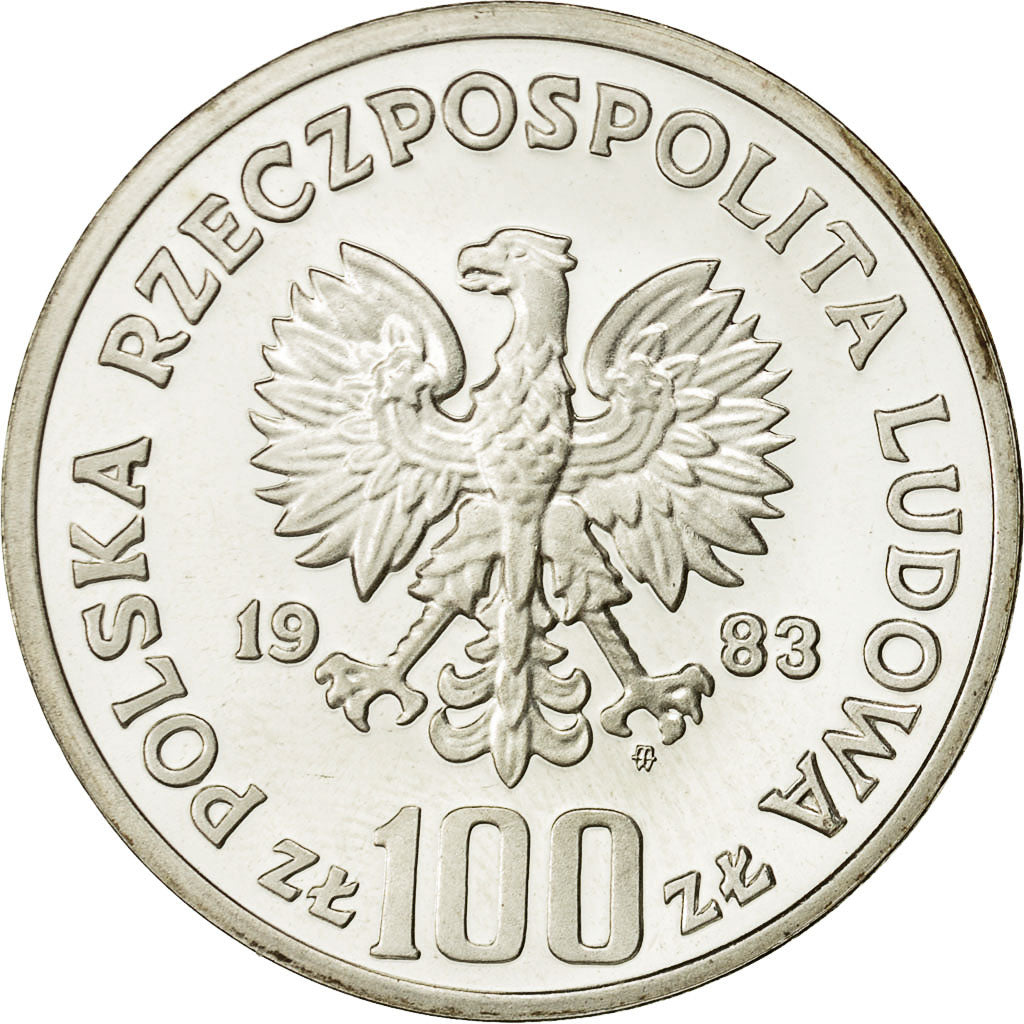 Munten, Polen, 100 Zlotych, 1983, Warsaw, FDC, Zilver, KM:147