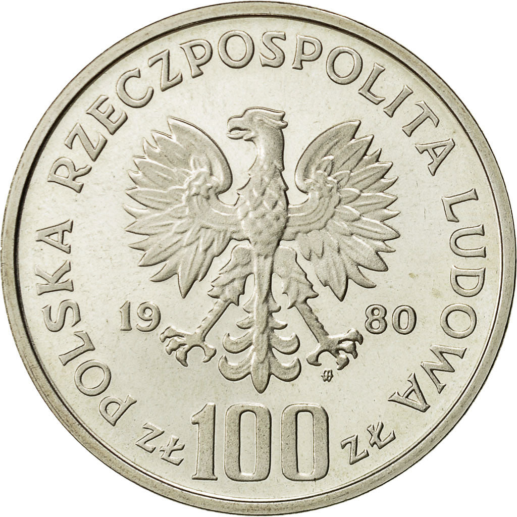 Monnaie, Pologne, 100 Zlotych, 1980, Warsaw, FDC, Argent, KM:Pr403