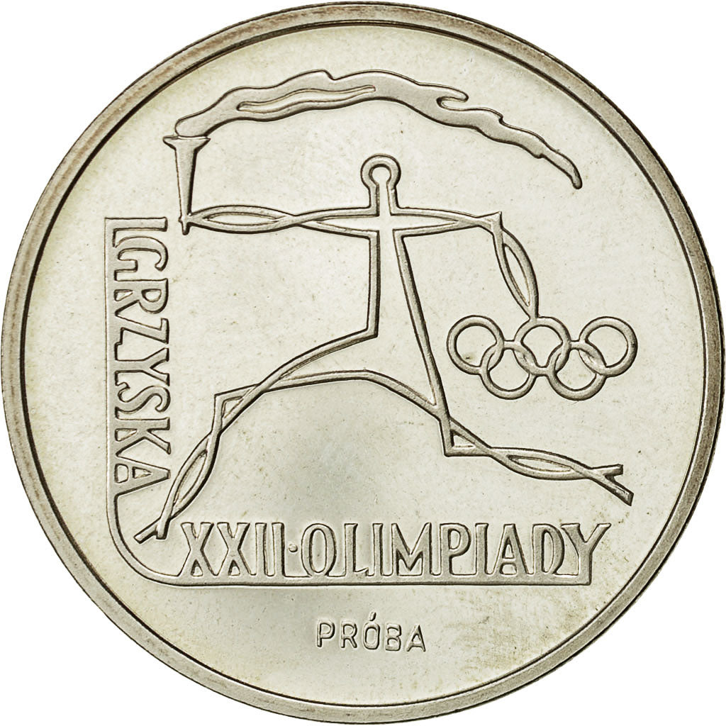 Coin, Poland, 10 Zlotych, 1980, Warsaw, MS(65-70), Silver, KM:395