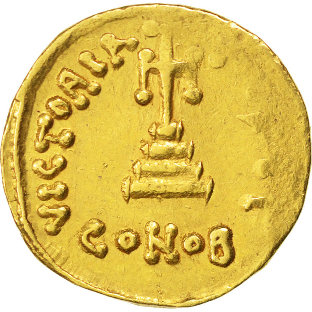 Constans II 641-668, Solidus, Constantinople, AU(55-58), Gold, 4.30