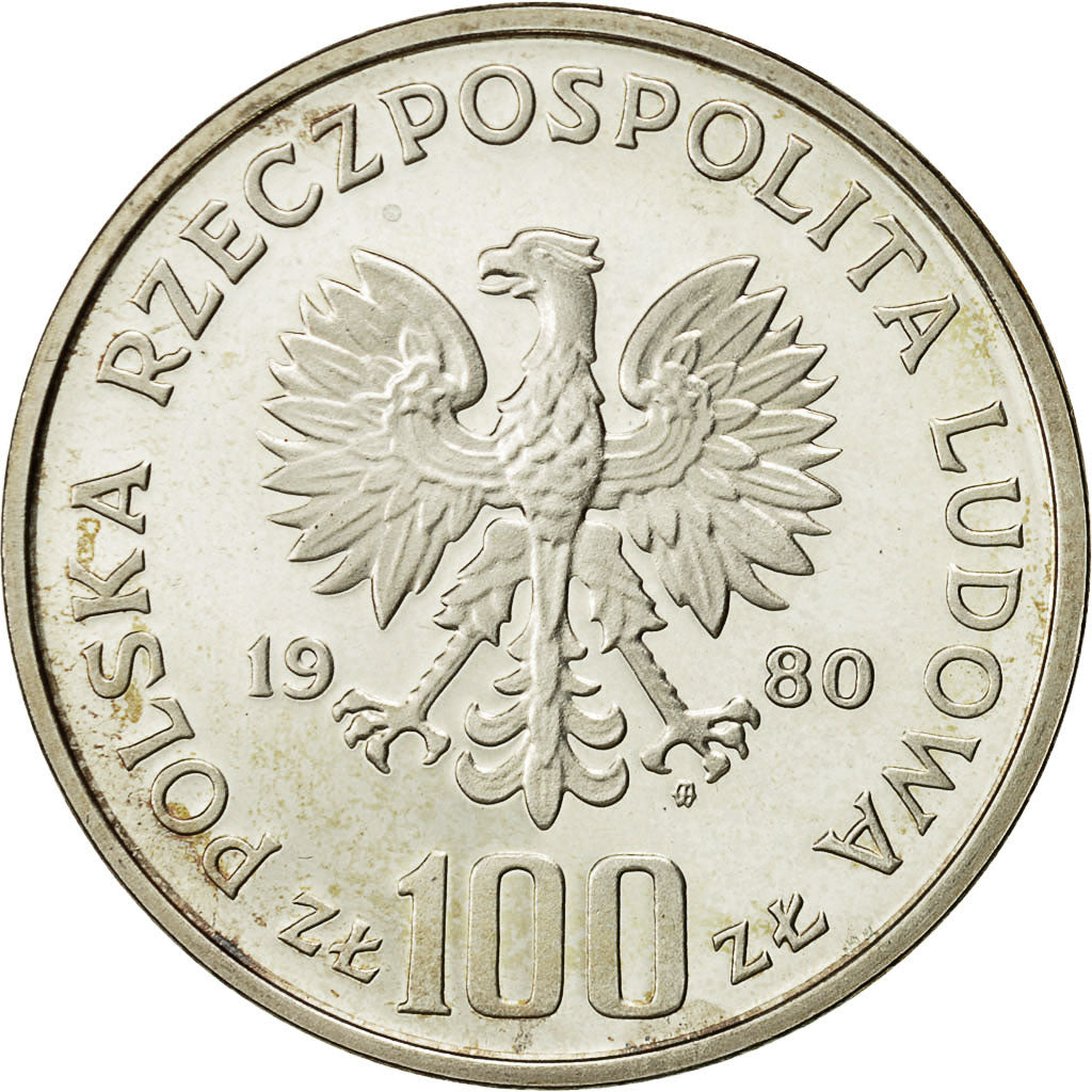 Monnaie, Pologne, 100 Zlotych, 1980, Warsaw, FDC, Argent, KM:Pr392