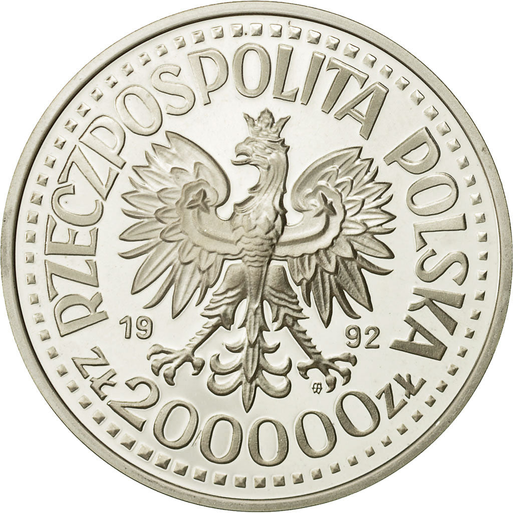 Monnaie, Pologne, 200000 Zlotych, 1992, Warsaw, FDC, Argent, KM:232
