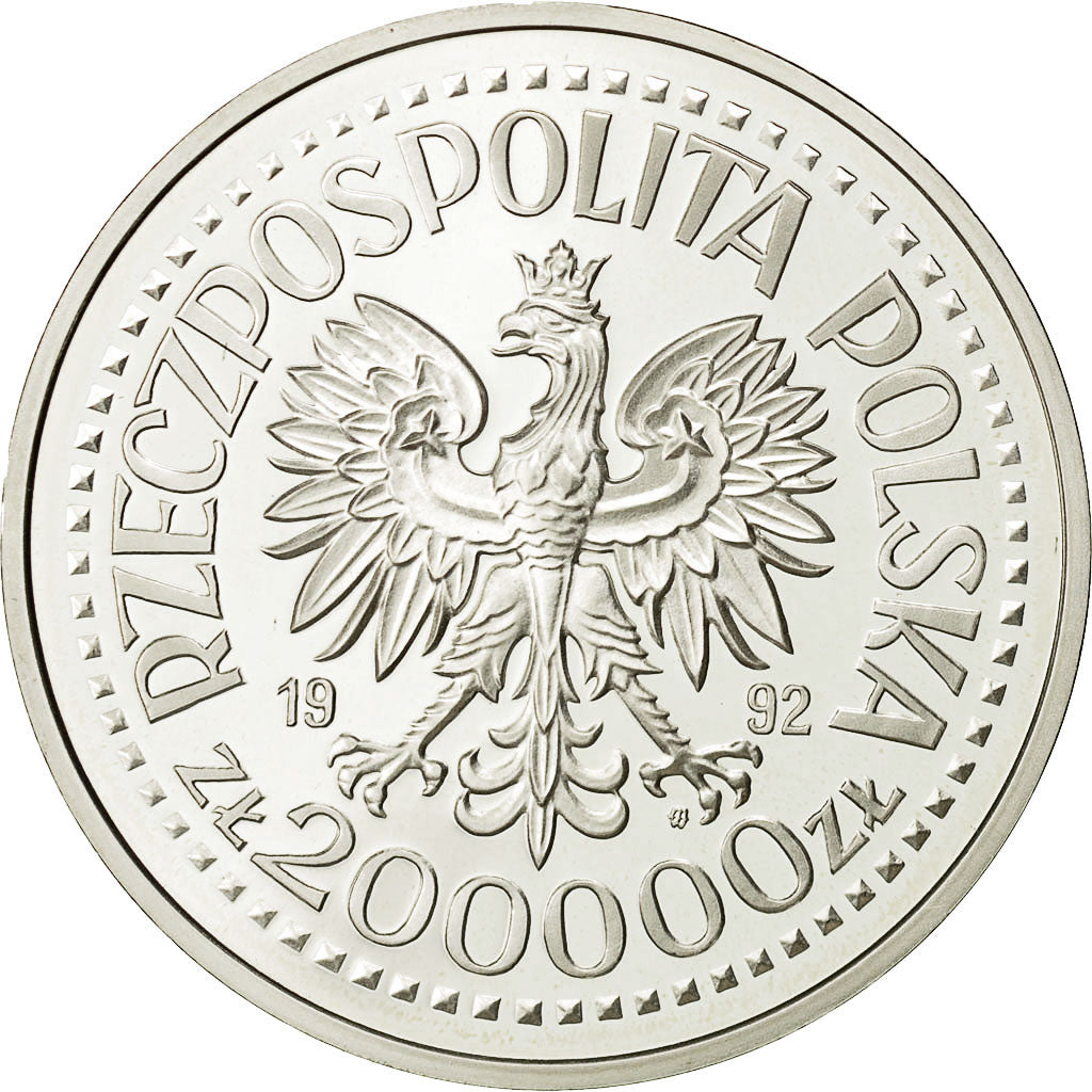 Monnaie, Pologne, 200000 Zlotych, 1992, Warsaw, FDC, Argent, KM:230
