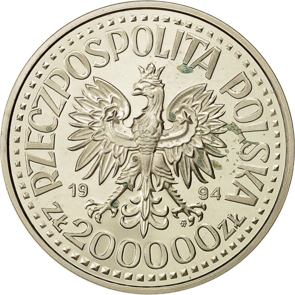Monnaie, Pologne, 200000 Zlotych, 1994, Warsaw, FDC, Argent, KM:262
