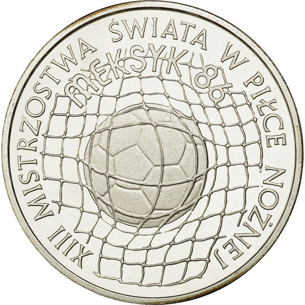 Moneda, Polonia, 500 Zlotych, 1986, Warsaw, FDC, Plata, KM:225