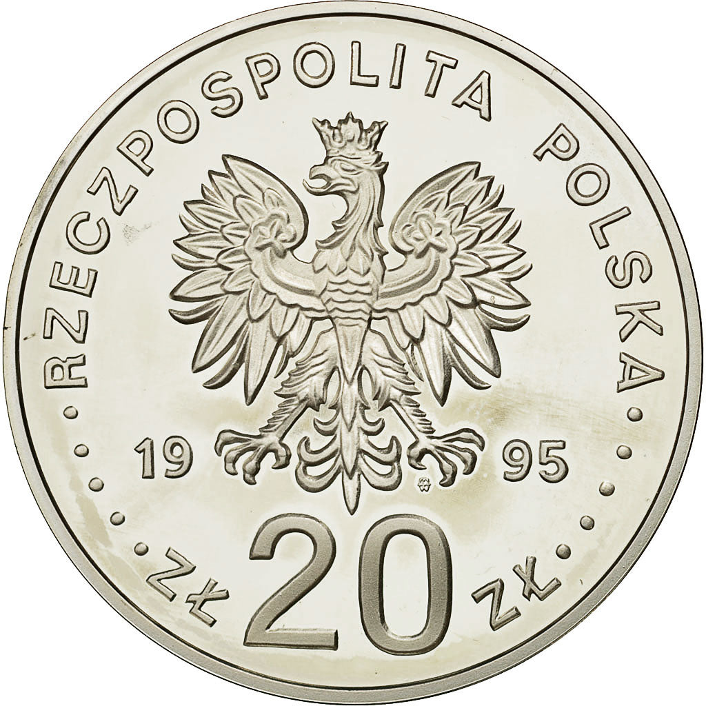 Monnaie, Pologne, 20 Zlotych, 1995, Warsaw, FDC, Argent, KM:288