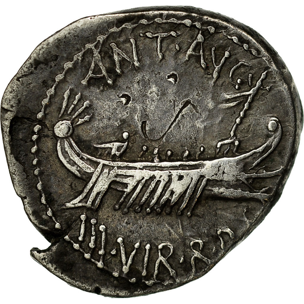 Münze, Marcus Antonius, Denarius, Rome, Rare, VZ, Silber, Crawford:554/35