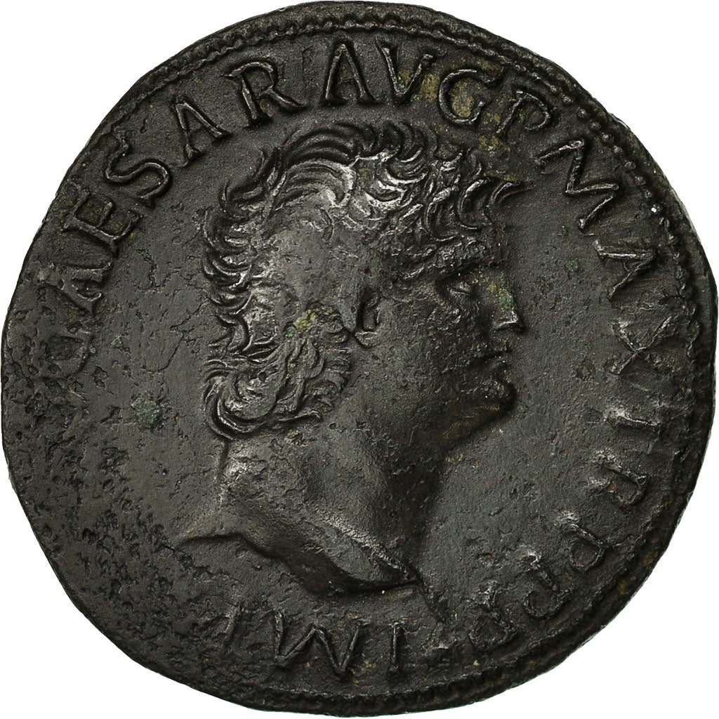 Monnaie, Néron, As, 66, Rome, TTB, Cuivre, RIC:543