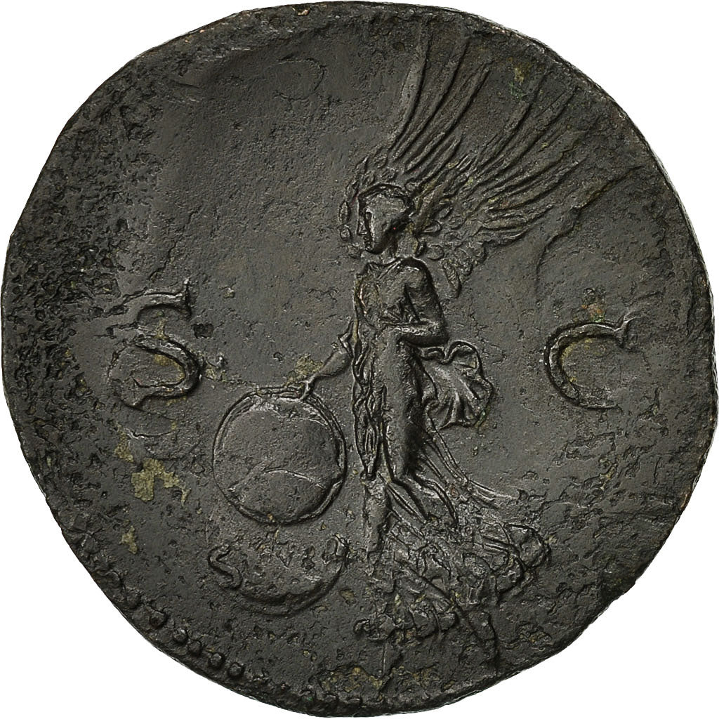 Monnaie, Néron, As, 66, Rome, TTB, Cuivre, RIC:543