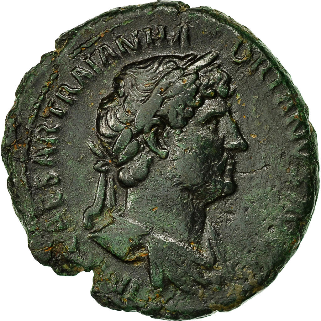 Moneta, Hadrian, As, Roma, MB+, Rame, RIC:617
