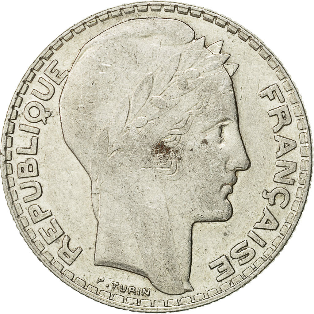 Monnaie, France, Turin, 10 Francs, 1937, Paris, TTB, Argent, Gadoury:801, KM:878