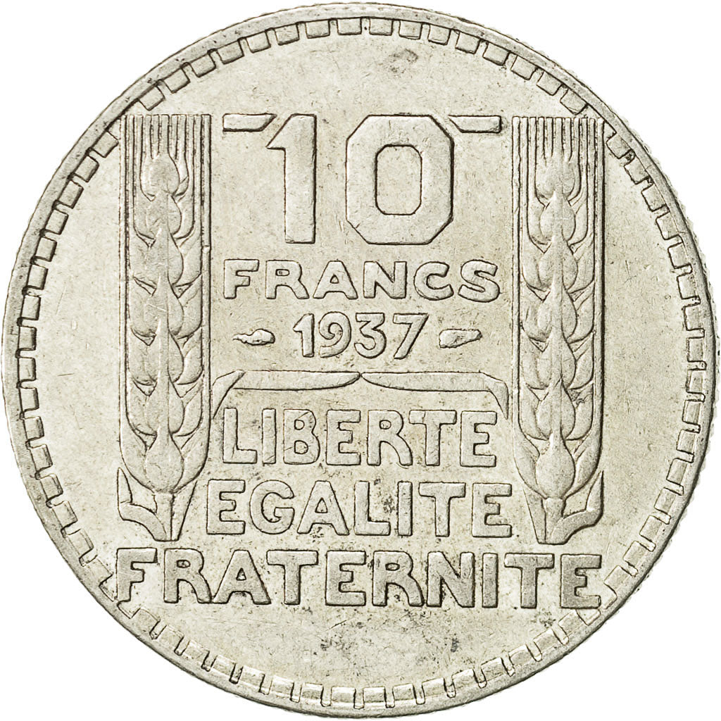 Monnaie, France, Turin, 10 Francs, 1937, Paris, TTB, Argent, Gadoury:801, KM:878