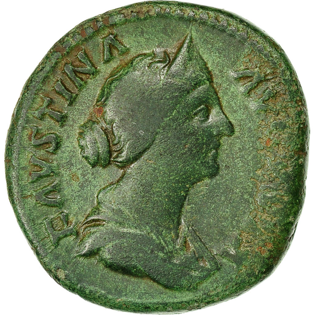 Moneta, Faustina II, As, 147-152, Roma, BB, Bronzo, RIC:1641