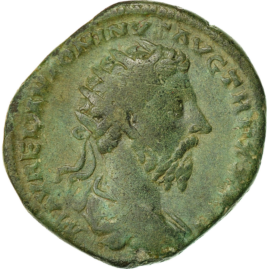 Coin, Marcus Aurelius, Dupondius, 161-175, Roma, VF(30-35), Bronze, RIC:1232
