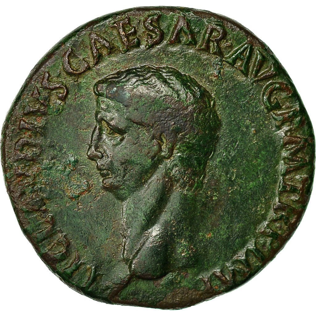 Moneta, Claudius, As, 41-45, Rome, Rare, BB+, Bronzo, RIC:128