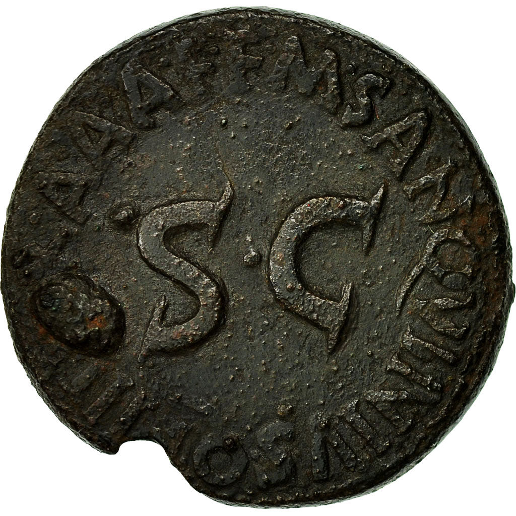 Moneda, Augustus, As, Rome, BC+, Bronce, RIC:342