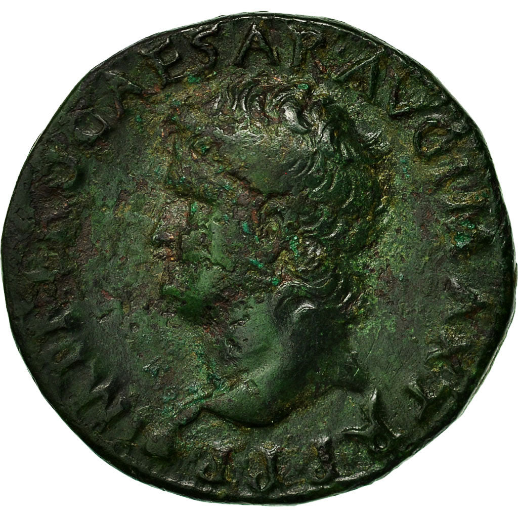 Münze, Nero, As, 66, Lyons, S+, Bronze, RIC:546