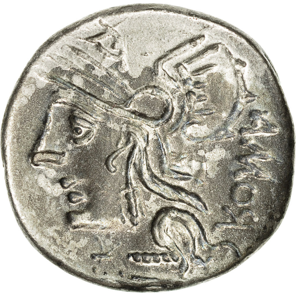 Moneta, Roma, Denarius, Rome, Rare, BB+, Argento
