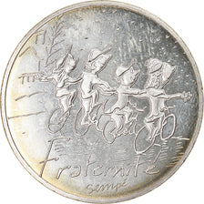 France, 10 Euro, Fraternité Hiver Sempé, 2014, Paris, MS(65-70), Silver