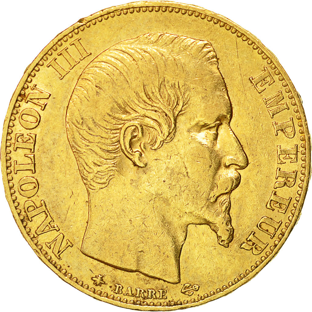 Münze, Frankreich, Napoleon III, Napoléon III, 20 Francs, 1855, Strasbourg