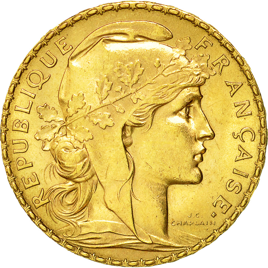 Monnaie, France, Marianne, 20 Francs, 1914, Paris, TTB+, Or, Gadoury:1064