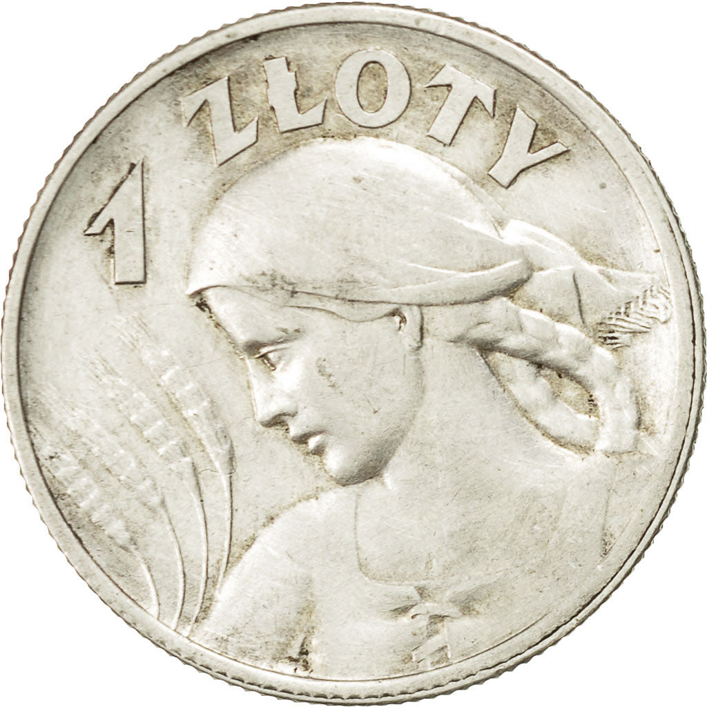 Coin, Poland, Zloty, 1925, VF(30-35), Silver, KM:15