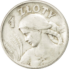Coin, Poland, Zloty, 1925, VF(30-35), Silver, KM:15