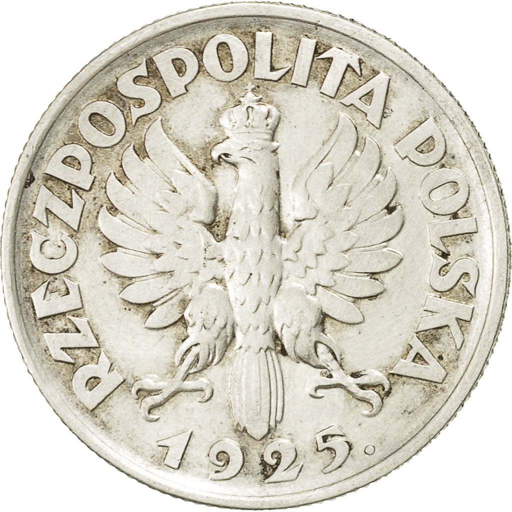 Coin, Poland, Zloty, 1925, VF(30-35), Silver, KM:15