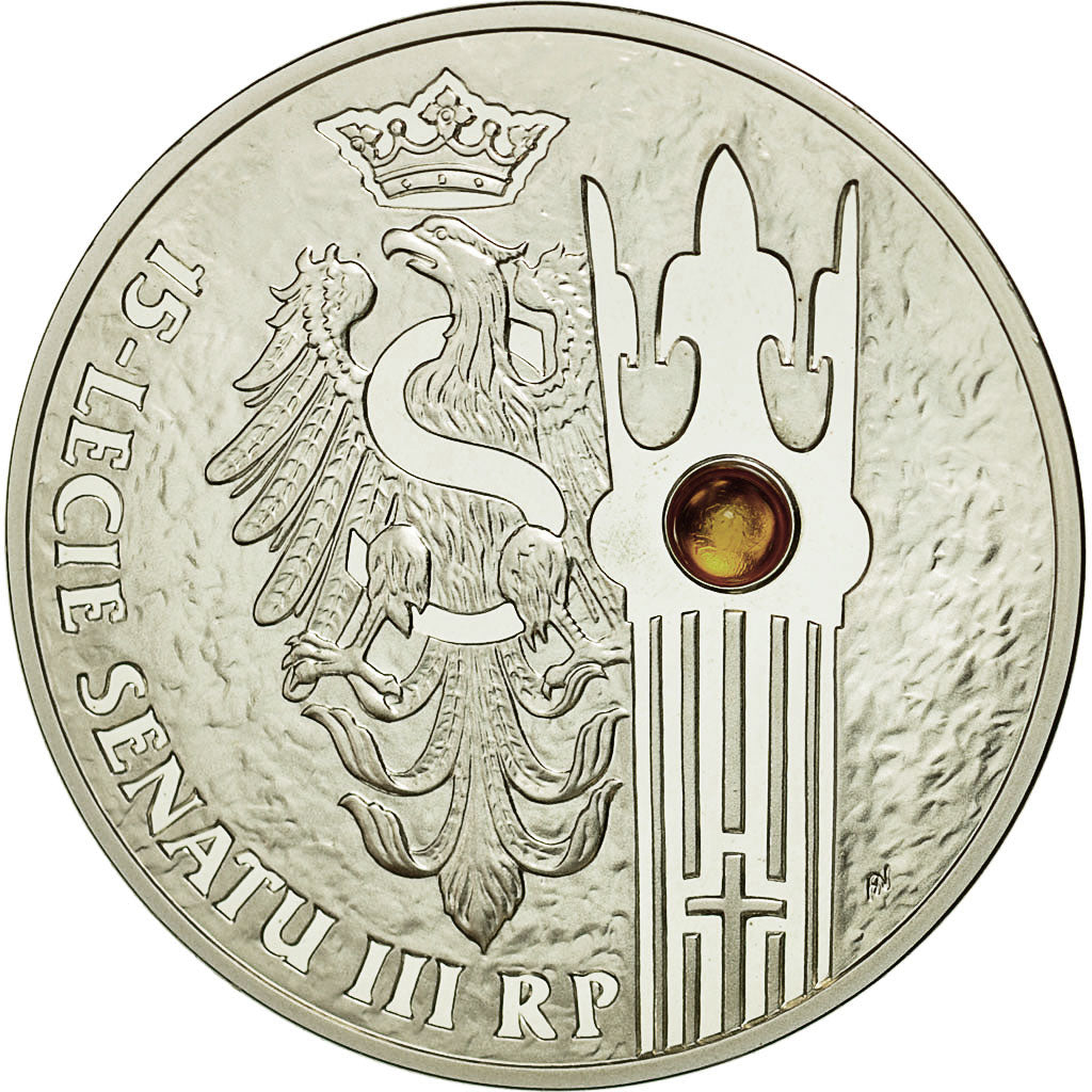 Moneda, Polonia, 20 Zlotych, 2004, Warsaw, FDC, Plata, KM:504
