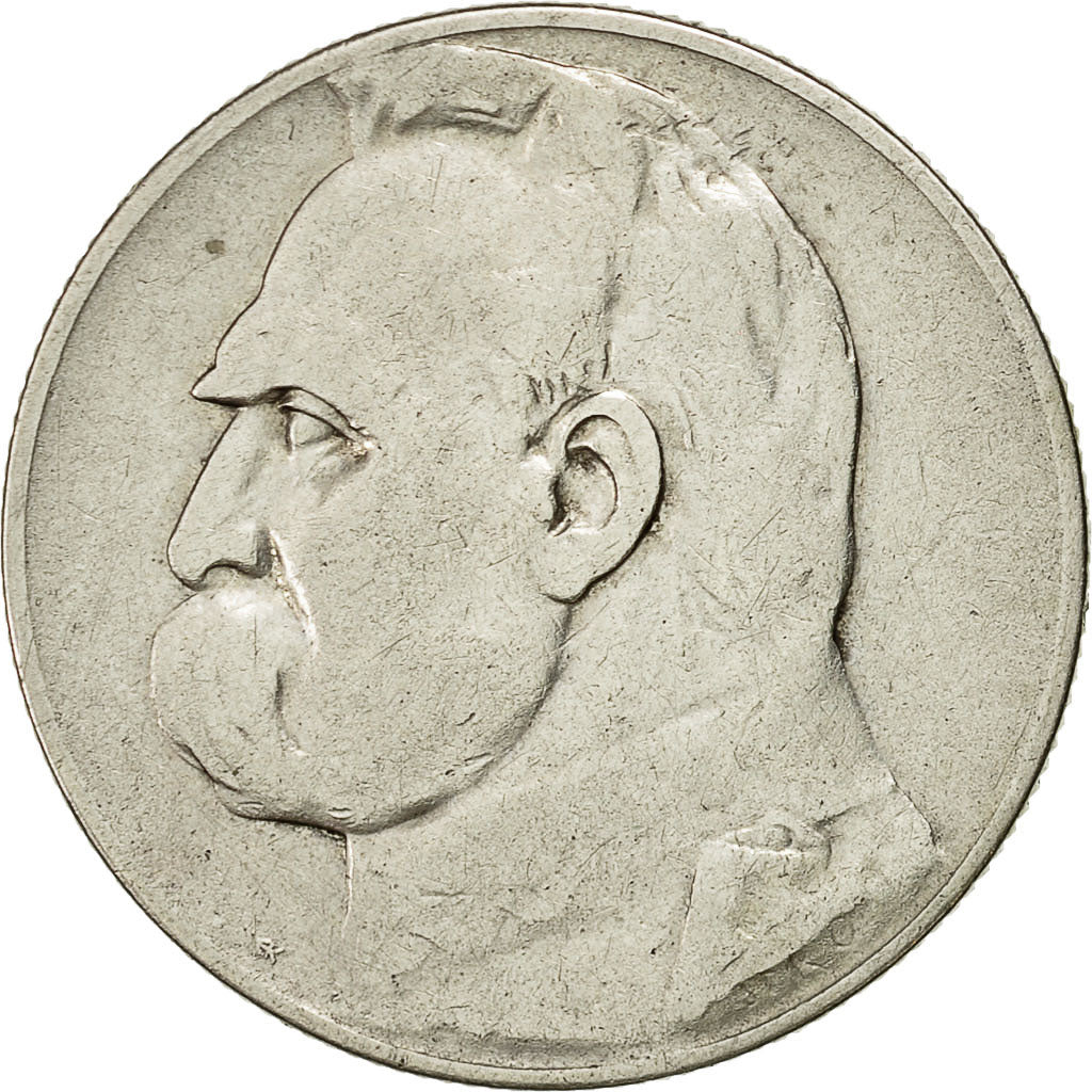 Coin, Poland, 5 Zlotych, 1935, Warsaw, VF(20-25), Silver, KM:28