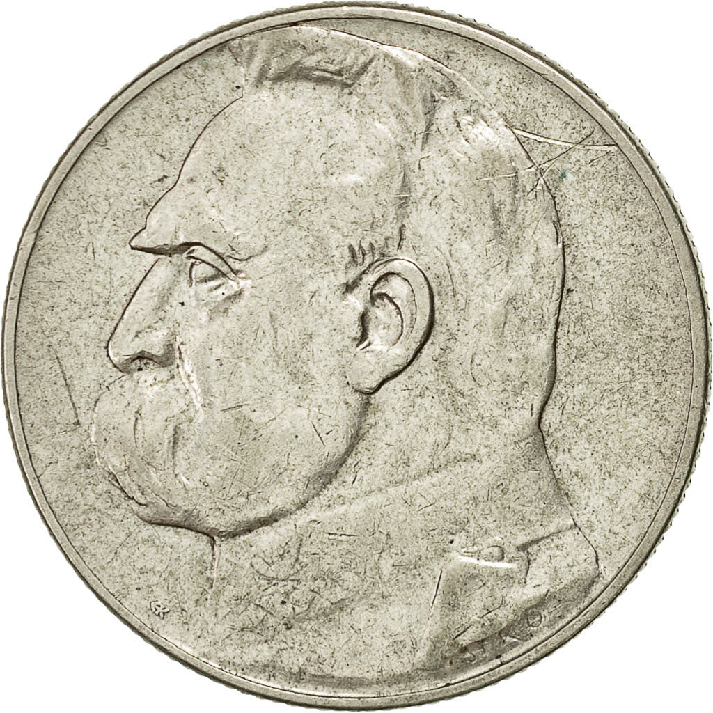 Moneta, Polonia, 5 Zlotych, 1935, Warsaw, MB+, Argento, KM:28