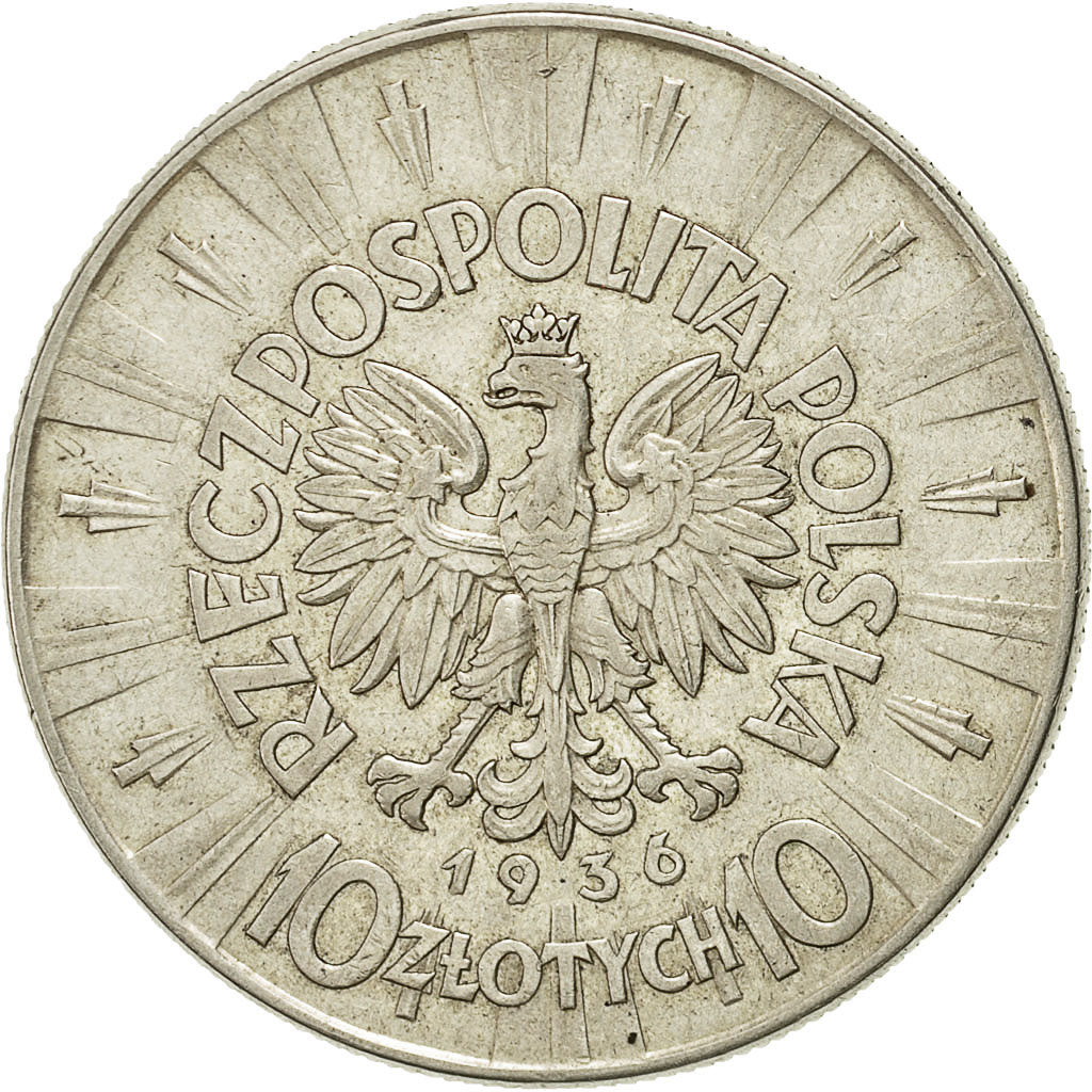 Monnaie, Pologne, 10 Zlotych, 1936, Warsaw, TTB, Argent, KM:29