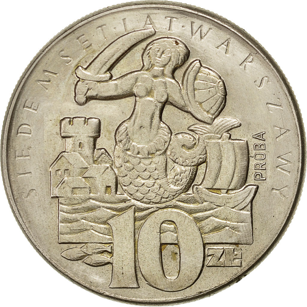 Monnaie, Pologne, 10 Zlotych, 1965, Warsaw, TTB+, Copper-nickel, KM:Pr133