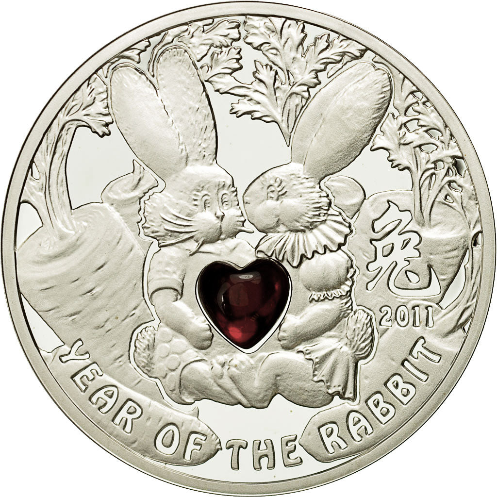 Munten, Niue, Elizabeth II, Dollar, 2010, Warsaw, FDC, Zilver, KM:429