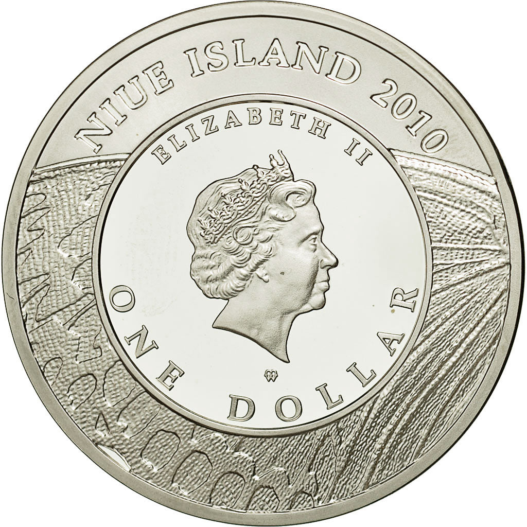 Monnaie, Niue, Elizabeth II, Dollar, 2010, New Zealand, FDC, Argent, KM:235
