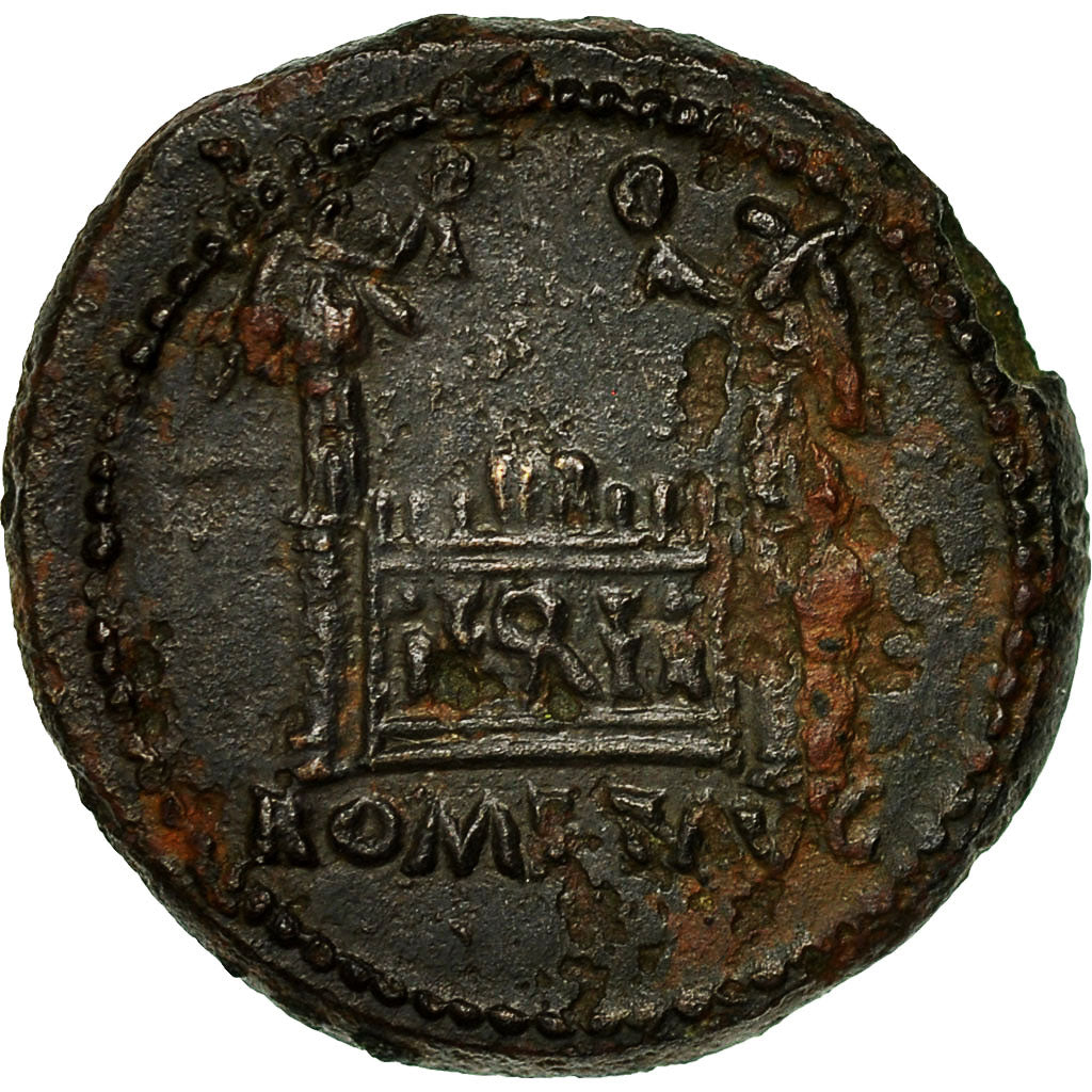 Münze, Augustus, Quadrans, 10-11, Lyons, Rare, SS, Kupfer, RIC:233