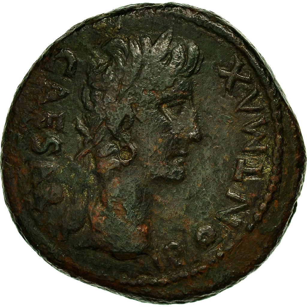 Moneta, Augustus, As, 10-11, Lyon, BB, Bronzo, RIC:230
