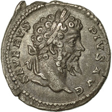 Münze, Septimius Severus, Denarius, AD 201, Roma, VZ+, Silber, RIC:265