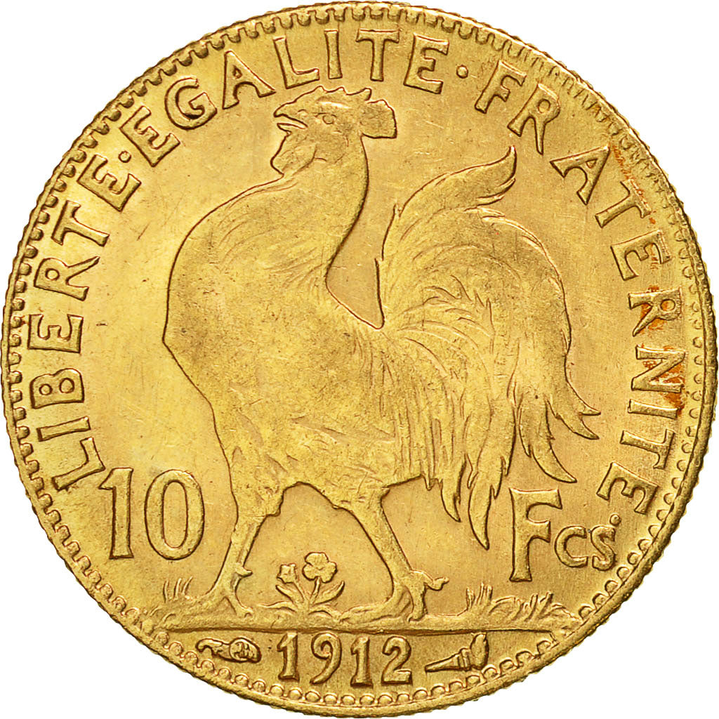 Coin, France, Marianne, 10 Francs, 1907, Paris, VF(30-35), Gold, KM:846