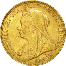 Moneta, Australia, Victoria, Sovereign, 1900, Perth, BB, Oro, KM:13