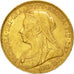Moneta, Australia, Victoria, Sovereign, 1900, Perth, BB, Oro, KM:13