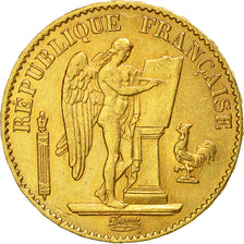 Münze, Frankreich, Génie, 20 Francs, 1875, Paris, SS+, Gold, KM:825