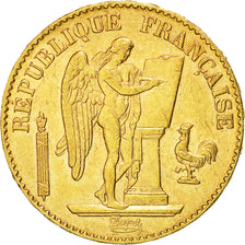 Munten, Frankrijk, Génie, 20 Francs, 1889, Paris, ZF+, Goud, KM:825