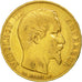Moneda, Francia, Napoleon III, Napoléon III, 20 Francs, 1854, Paris, MBC, Oro