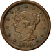 Coin, United States, Braided Hair Cent, Cent, 1845, U.S. Mint, Philadelphia