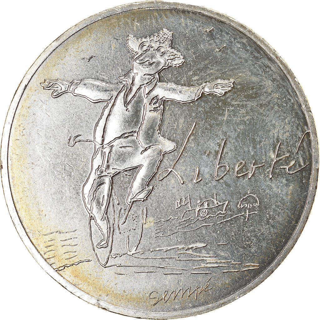 France, 10 Euro, Liberté Eté Sempé, 2014, Paris, MS(65-70), Silver
