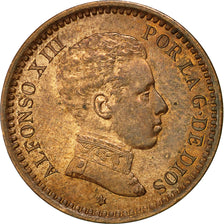 Moneta, Spagna, Alfonso XIII, 2 Centimos, 1904, SPL-, Rame, KM:722