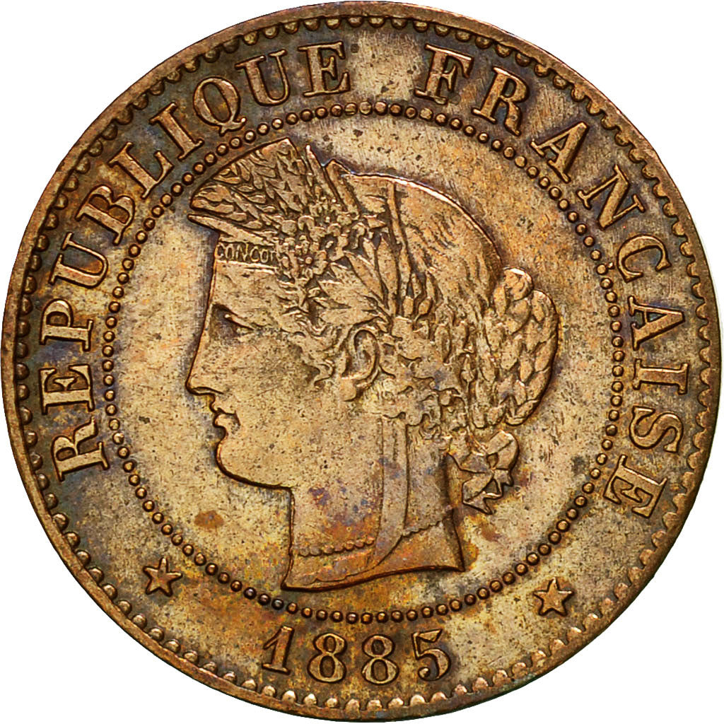 Moneda, Francia, Cérès, Centime, 1885, Paris, MBC+, Bronce, KM:826.1
